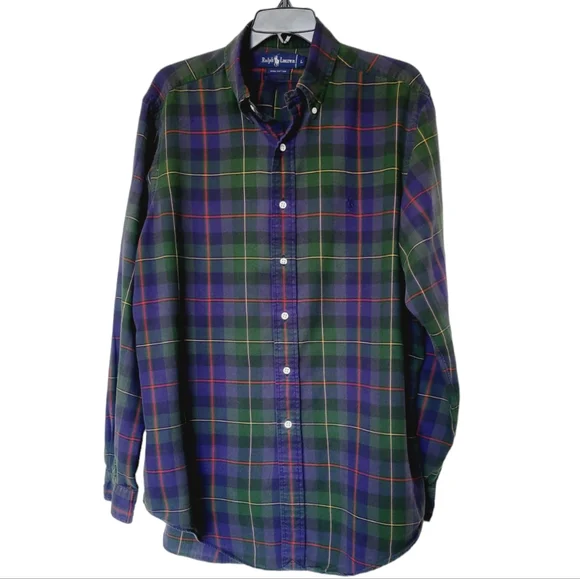 Ralph Lauren Cotton Plaid Button-down Shirt - Picture 7 of 8